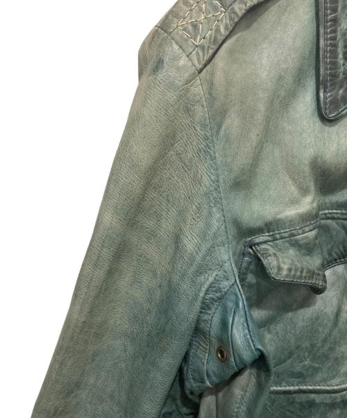 Schott（ショット）Schott (ショット) レザージャケット グリーン サイズ:Lの古着・服飾アイテム