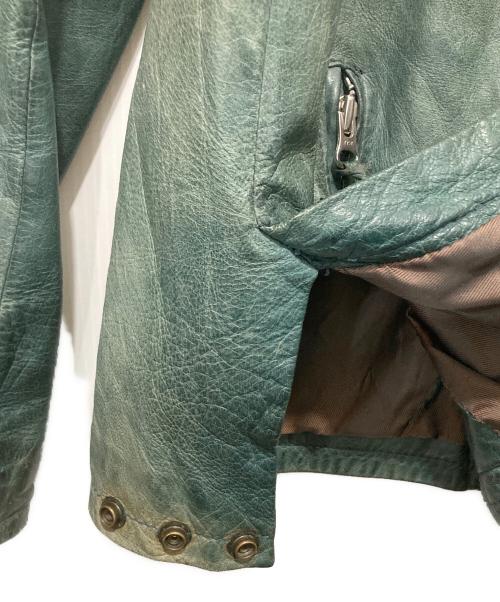 Schott（ショット）Schott (ショット) レザージャケット グリーン サイズ:Lの古着・服飾アイテム