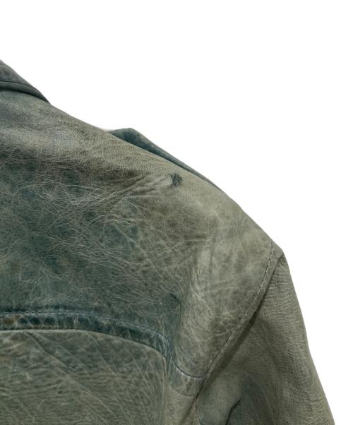 Schott（ショット）Schott (ショット) レザージャケット グリーン サイズ:Lの古着・服飾アイテム