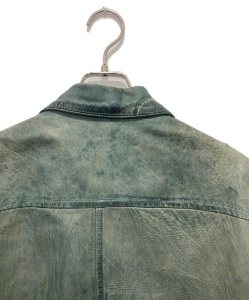 Schott（ショット）Schott (ショット) レザージャケット グリーン サイズ:Lの古着・服飾アイテム