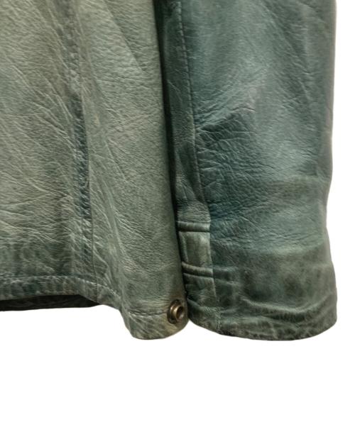 Schott（ショット）Schott (ショット) レザージャケット グリーン サイズ:Lの古着・服飾アイテム