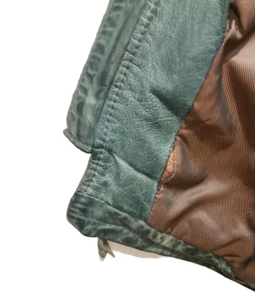 Schott（ショット）Schott (ショット) レザージャケット グリーン サイズ:Lの古着・服飾アイテム