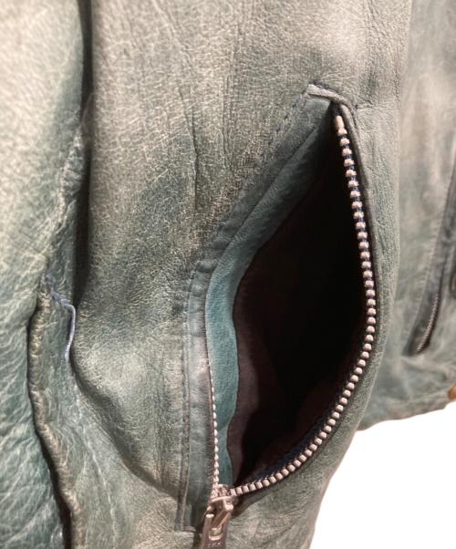 Schott（ショット）Schott (ショット) レザージャケット グリーン サイズ:Lの古着・服飾アイテム