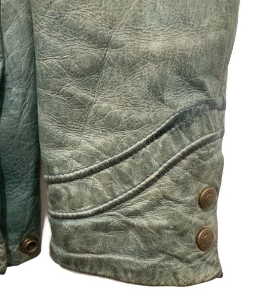 Schott（ショット）Schott (ショット) レザージャケット グリーン サイズ:Lの古着・服飾アイテム