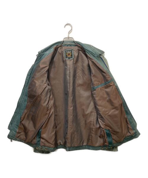 Schott（ショット）Schott (ショット) レザージャケット グリーン サイズ:Lの古着・服飾アイテム