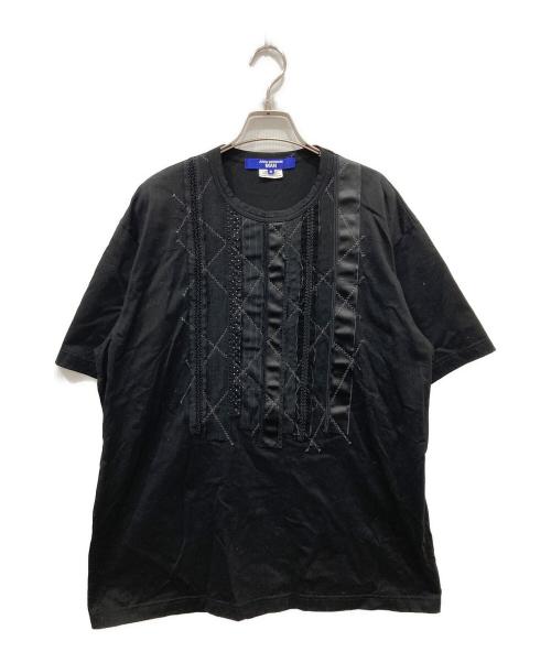 COMME des GARCONS JUNYA WATANABE MAN（コムデギャルソンジュンヤワタナベマン）COMME des GARCONS JUNYA WATANABE MAN (コム デ ギャルソン ジュンヤ ワタナベ マン) 25SS パッチワークＴシャツ ブラック サイズ:Sの古着・服飾アイテム