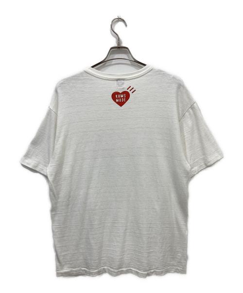 HUMAN MADE（ヒューマンメイド）HUMAN MADE (ヒューマンメイド) KAWS (カウズ) Tシャツ ホワイト サイズ:XLの古着・服飾アイテム