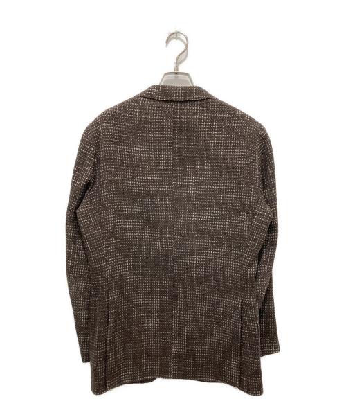 UNIVERSAL LANGUAGE（ユニバーサルランゲージ）UNIVERSAL LANGUAGE (ユニバーサルランゲージ) テーラードジャケット ブラウン サイズ:48の古着・服飾アイテム