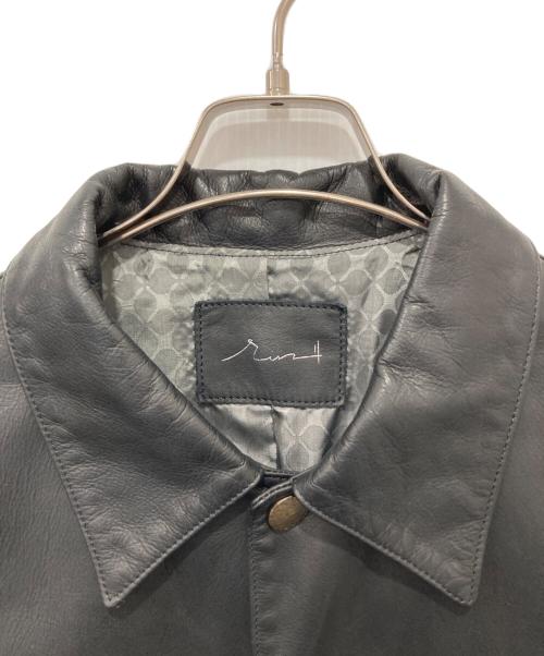 rin（リン）rin (リン) レザーカーコート ブラック サイズ:Mの古着・服飾アイテム