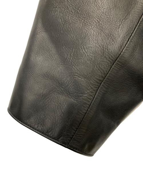 rin（リン）rin (リン) レザーカーコート ブラック サイズ:Mの古着・服飾アイテム