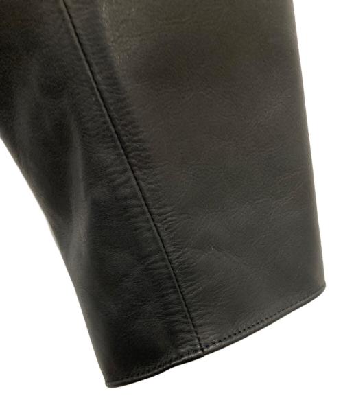 rin（リン）rin (リン) レザーカーコート ブラック サイズ:Mの古着・服飾アイテム