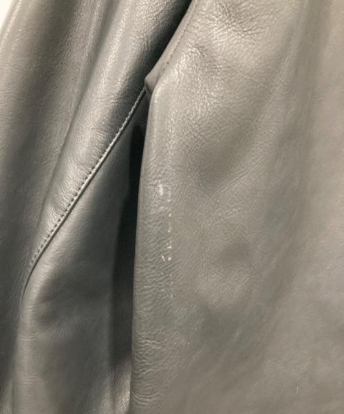 rin（リン）rin (リン) レザーカーコート ブラック サイズ:Mの古着・服飾アイテム