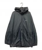 NIKEナイキ）の古着「Logo Nylon Anorak Parka」｜ブラック