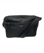 PRADAプラダ）の古着「ナイロンショルダーバッグ」｜ブラック