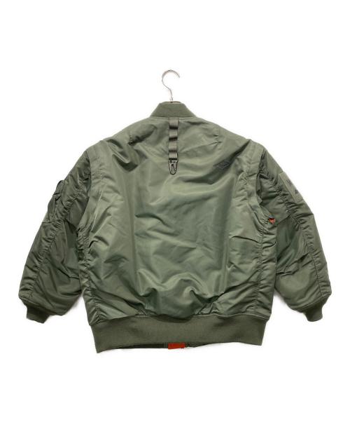 Manastash（マナスタッシュ）Manastash (マナスタッシュ) JEANASIS (ジーナシス) AVIREX (アヴィレックス) MA-1ジャケット カーキ サイズ:FREEの古着・服飾アイテム