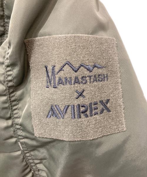 Manastash（マナスタッシュ）Manastash (マナスタッシュ) JEANASIS (ジーナシス) AVIREX (アヴィレックス) MA-1ジャケット カーキ サイズ:FREEの古着・服飾アイテム