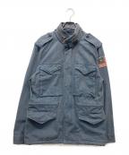Denim & Supply Ralph Laurenデニム＆サプライ ラルフローレン）の古着「M-65星条旗ワッペンジャケット」｜ブルー