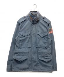 Denim & Supply Ralph Lauren（デニム＆サプライ ラルフローレン）の古着「M-65星条旗ワッペンジャケット」｜ブルー