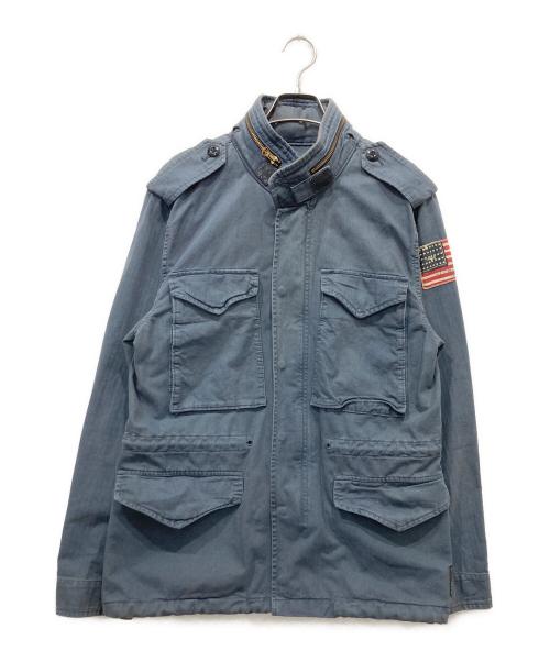 Denim & Supply Ralph Lauren（デニム＆サプライ ラルフローレン）Denim & Supply Ralph Lauren (デニム＆サプライ ラルフローレン) M-65星条旗ワッペンジャケット ブルー サイズ:Sの古着・服飾アイテム