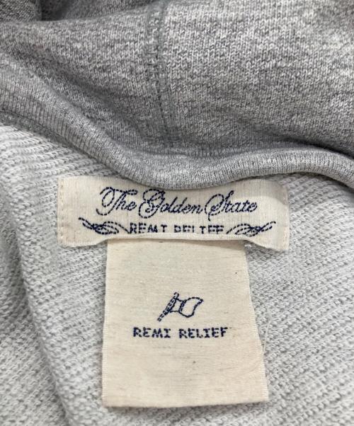 REMI RELIEF（レミレリーフ）REMI RELIEF (レミレリーフ) ヴィンテージ加工プルオーバーパーカー グレー サイズ:Lの古着・服飾アイテム