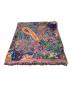 中古・古着 ETRO (エトロ) ペイズリー刺繍大判スカーフ パープル：8000円