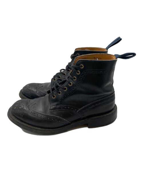 Tricker's（トリッカーズ）Tricker's (トリッカーズ) ウィングチップブーツ ブラック サイズ:4の古着・服飾アイテム