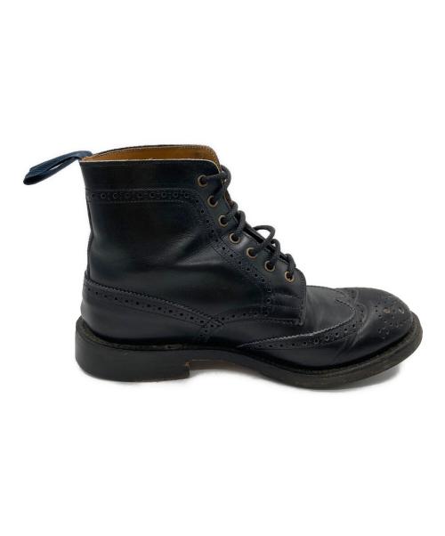 Tricker's（トリッカーズ）Tricker's (トリッカーズ) ウィングチップブーツ ブラック サイズ:4の古着・服飾アイテム