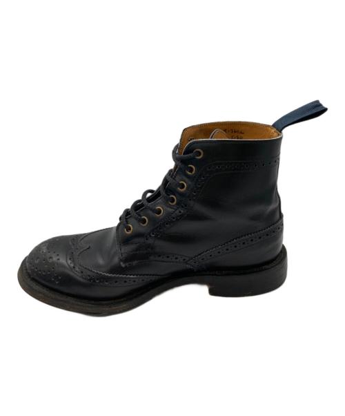 Tricker's（トリッカーズ）Tricker's (トリッカーズ) ウィングチップブーツ ブラック サイズ:4の古着・服飾アイテム