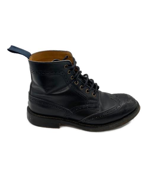 Tricker's（トリッカーズ）Tricker's (トリッカーズ) ウィングチップブーツ ブラック サイズ:4の古着・服飾アイテム