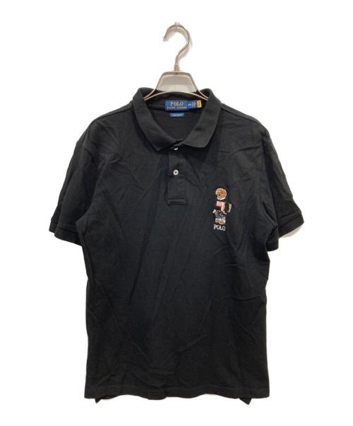 POLO RALPH LAUREN（ポロ・ラルフローレン）POLO RALPH LAUREN (ポロ・ラルフローレン) ポロベア刺繍ポロシャツ ブラック サイズ:Mの古着・服飾アイテム