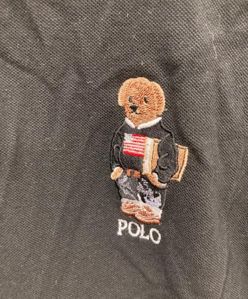POLO RALPH LAUREN（ポロ・ラルフローレン）POLO RALPH LAUREN (ポロ・ラルフローレン) ポロベア刺繍ポロシャツ ブラック サイズ:Mの古着・服飾アイテム