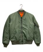 AVIREXアヴィレックス）の古着「MA-1ジャケット」｜カーキ