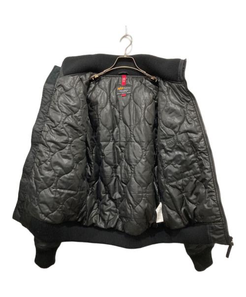 ALPHA（アルファ）ALPHA (アルファ) フライトジャケット / 中綿ジャケット ブラック サイズ:Lの古着・服飾アイテム