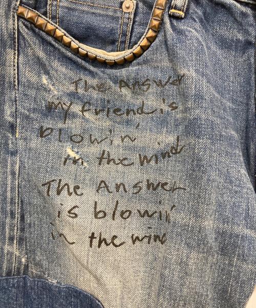 Hysteric Glamour（ヒステリックグラマー）Hysteric Glamour (ヒステリックグラマー) NEIGHBORHOOD (ネイバーフッド) リペア加工スタッズデニムパンツ インディゴ サイズ:32の古着・服飾アイテム