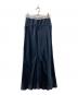 THINGS THAT MATTER (シングスザットマター) BACK SLIT ACETATE SATIN MAXI SKIRT ネイビー サイズ:2：4000円
