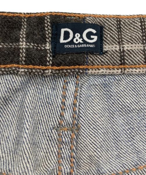 DOLCE & GABBANA（ドルチェ＆ガッバーナ）DOLCE & GABBANA (ドルチェ＆ガッバーナ) グラフィックプリントデニムパンツ インディゴ サイズ:33の古着・服飾アイテム