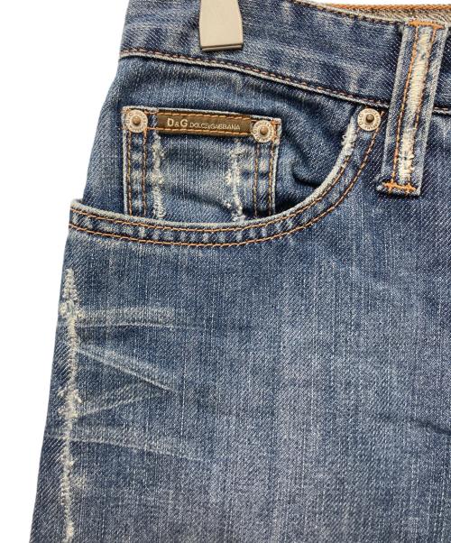 DOLCE & GABBANA（ドルチェ＆ガッバーナ）DOLCE & GABBANA (ドルチェ＆ガッバーナ) グラフィックプリントデニムパンツ インディゴ サイズ:33の古着・服飾アイテム