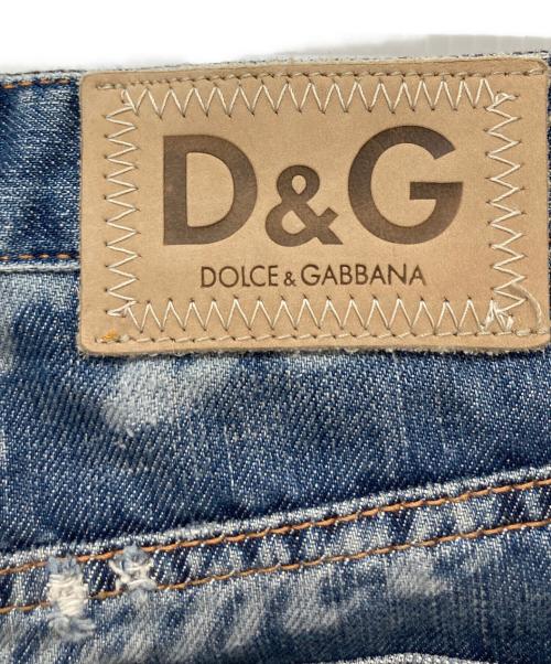 DOLCE & GABBANA（ドルチェ＆ガッバーナ）DOLCE & GABBANA (ドルチェ＆ガッバーナ) グラフィックプリントデニムパンツ インディゴ サイズ:33の古着・服飾アイテム