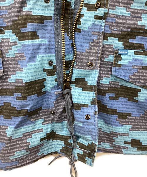 SUPREME（シュプリーム）SUPREME (シュプリーム) logo Camo M-65 jacket ブルー サイズ:Mの古着・服飾アイテム