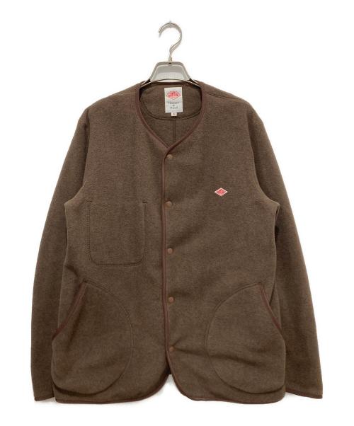 DANTON（ダントン）DANTON (ダントン) ノーカラーフリースジャケット ブラウン サイズ:42の古着・服飾アイテム