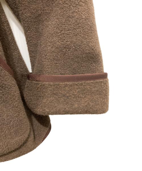 DANTON（ダントン）DANTON (ダントン) ノーカラーフリースジャケット ブラウン サイズ:42の古着・服飾アイテム