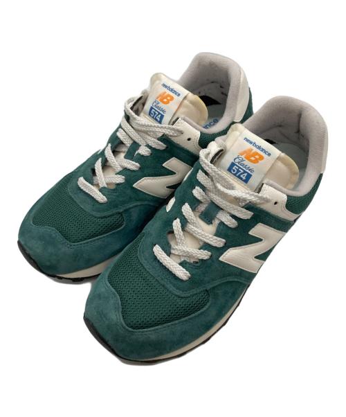 NEW BALANCE（ニューバランス）NEW BALANCE (ニューバランス) ローカットスニーカー グリーン サイズ:26.5cmの古着・服飾アイテム