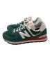 NEW BALANCE (ニューバランス) ローカットスニーカー グリーン サイズ:26.5cm：8000円