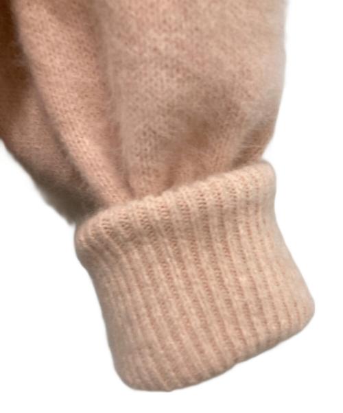 La boutique BonBon（ラブティックボンボン）La boutique BonBon (ラブティックボンボン) ヘアリーウールカシミヤ混スリットショルダーニット ピンク サイズ:FREEの古着・服飾アイテム