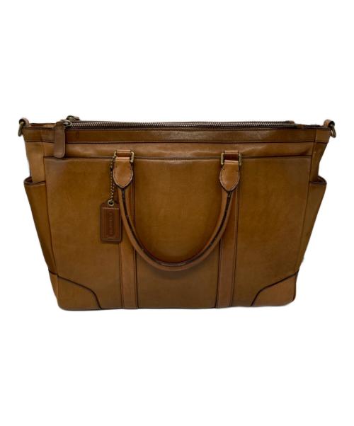 COACH（コーチ）COACH (コーチ) レザーブリーフケース ブラウンの古着・服飾アイテム