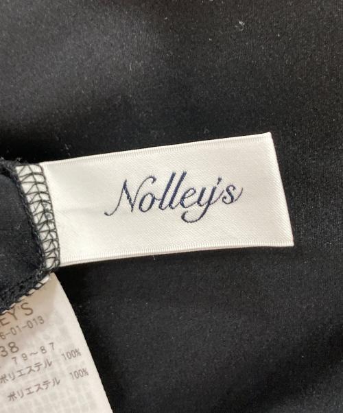 NOLLEY'S（ノーリーズ）NOLLEY'S (ノーリーズ) ウォッシャブル裾レース2WAYオトナサテンブラウス ブラック サイズ:38の古着・服飾アイテム