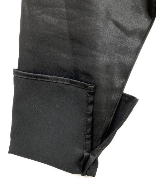 NOLLEY'S（ノーリーズ）NOLLEY'S (ノーリーズ) ウォッシャブル裾レース2WAYオトナサテンブラウス ブラック サイズ:38の古着・服飾アイテム