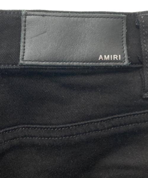 AMIRI（アミリ）AMIRI (アミリ) サイドラインクラッシュスキニーパンツ ブラック サイズ:UK28の古着・服飾アイテム