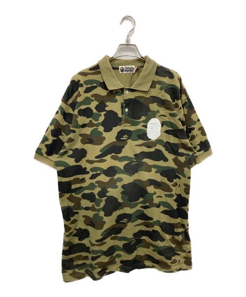 A BATHING APE（アベイシングエイプ）A BATHING APE (アベイシングエイプ) ポロシャツ カーキ サイズ:2XLの古着・服飾アイテム