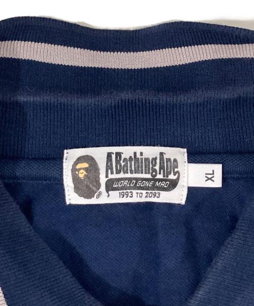 A BATHING APE（アベイシングエイプ）A BATHING APE (アベイシングエイプ) ポロシャツ ネイビー サイズ:XLの古着・服飾アイテム